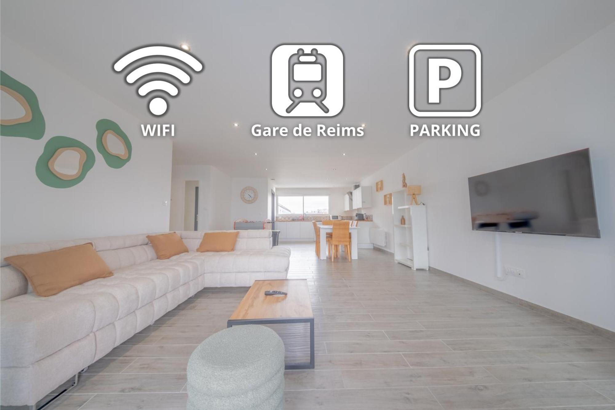 Le Trianon - Parking Prive Appartement Reims Buitenkant foto